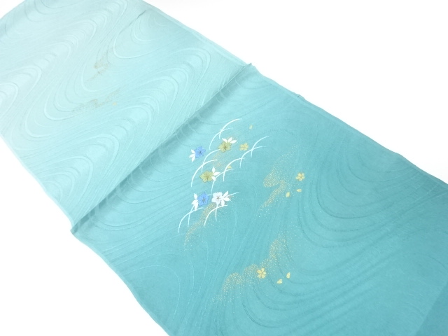 未使用品　正絹　刺繍　帯揚げ